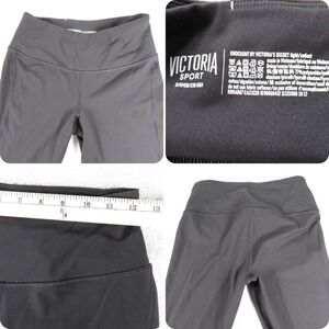 Victoria Sport‎ Leggings Small Black Drawcord Wide Waistband Knockout Tight